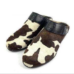 Ariat Womens US 7 Calf Hair Slip On Shoe Mule